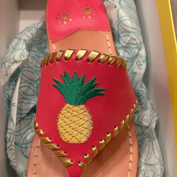Jack Rogers Pink Pineapple Sandals - Picture 2 of 6
